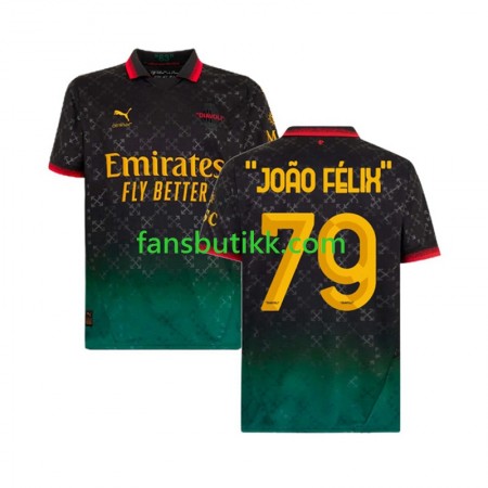 Fotballdrakt AC Milan JOAO FELIX 79 Fjerde 2024-2025 Kortermet